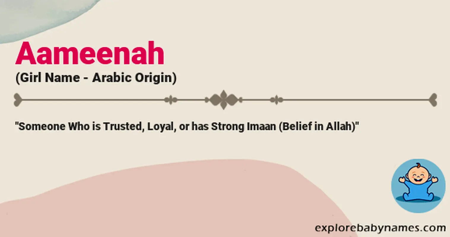 Meaning of Aameenah