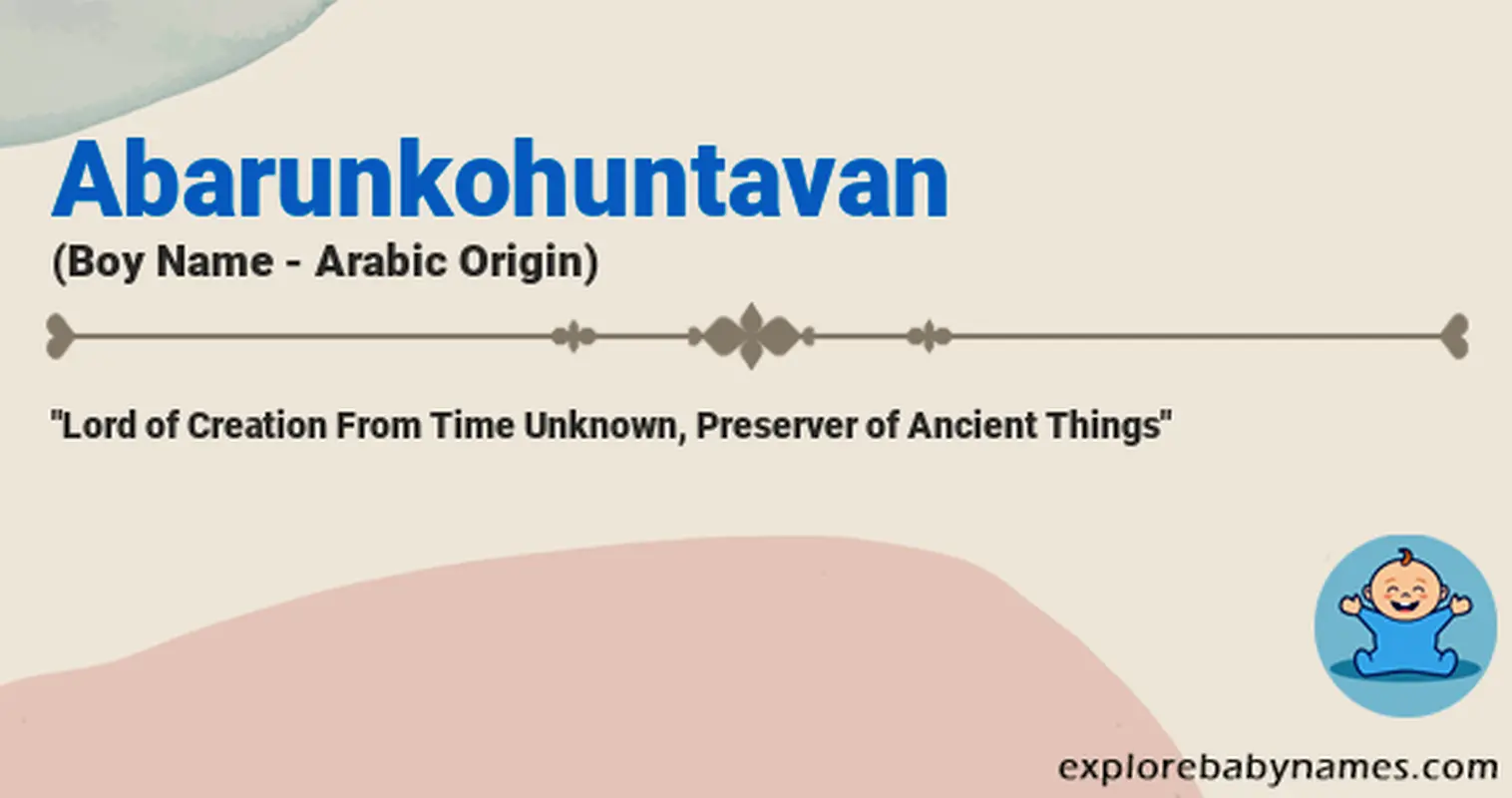 Meaning of Abarunkohuntavan