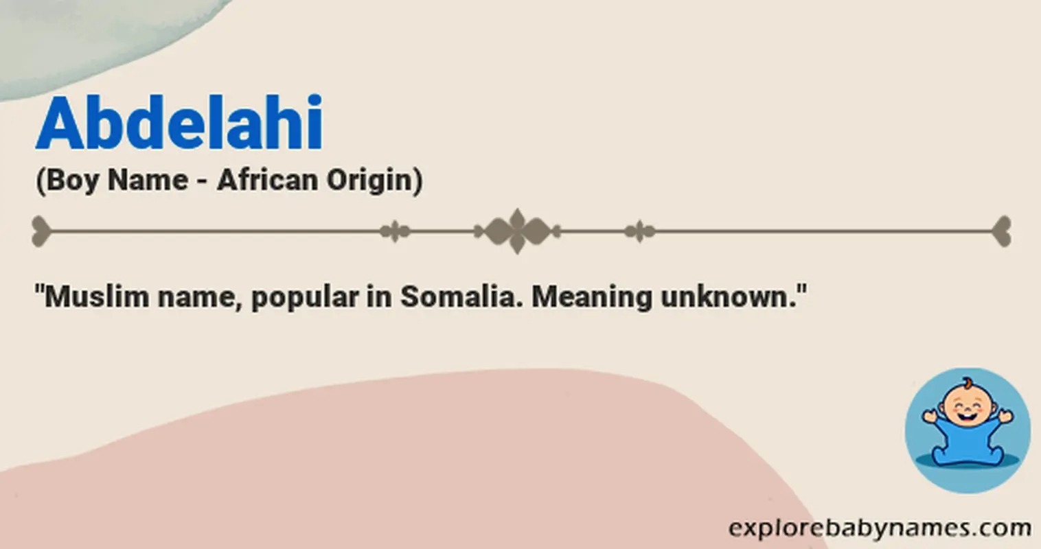 Meaning of Abdelahi
