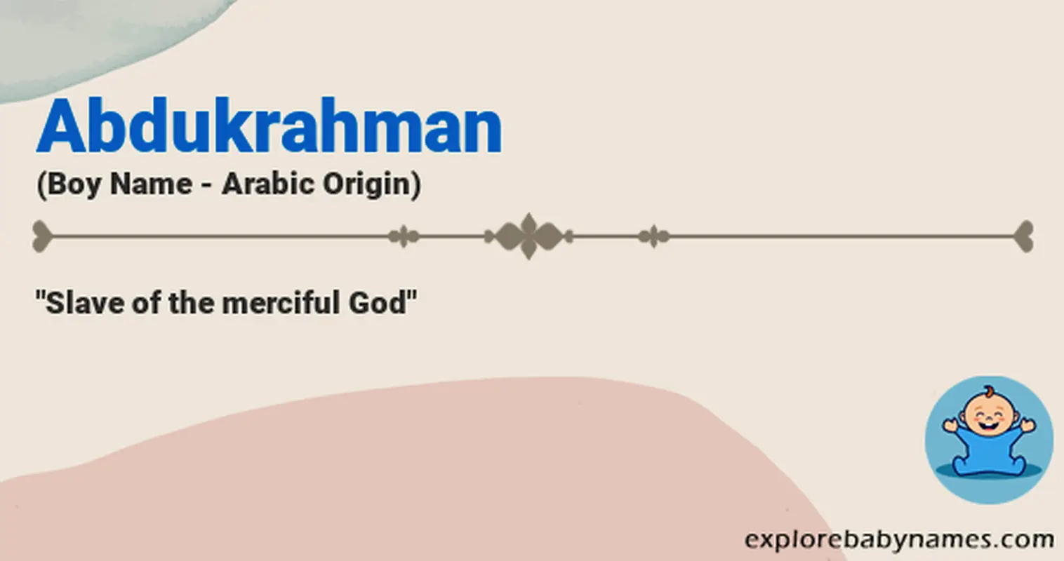 Meaning of Abdukrahman