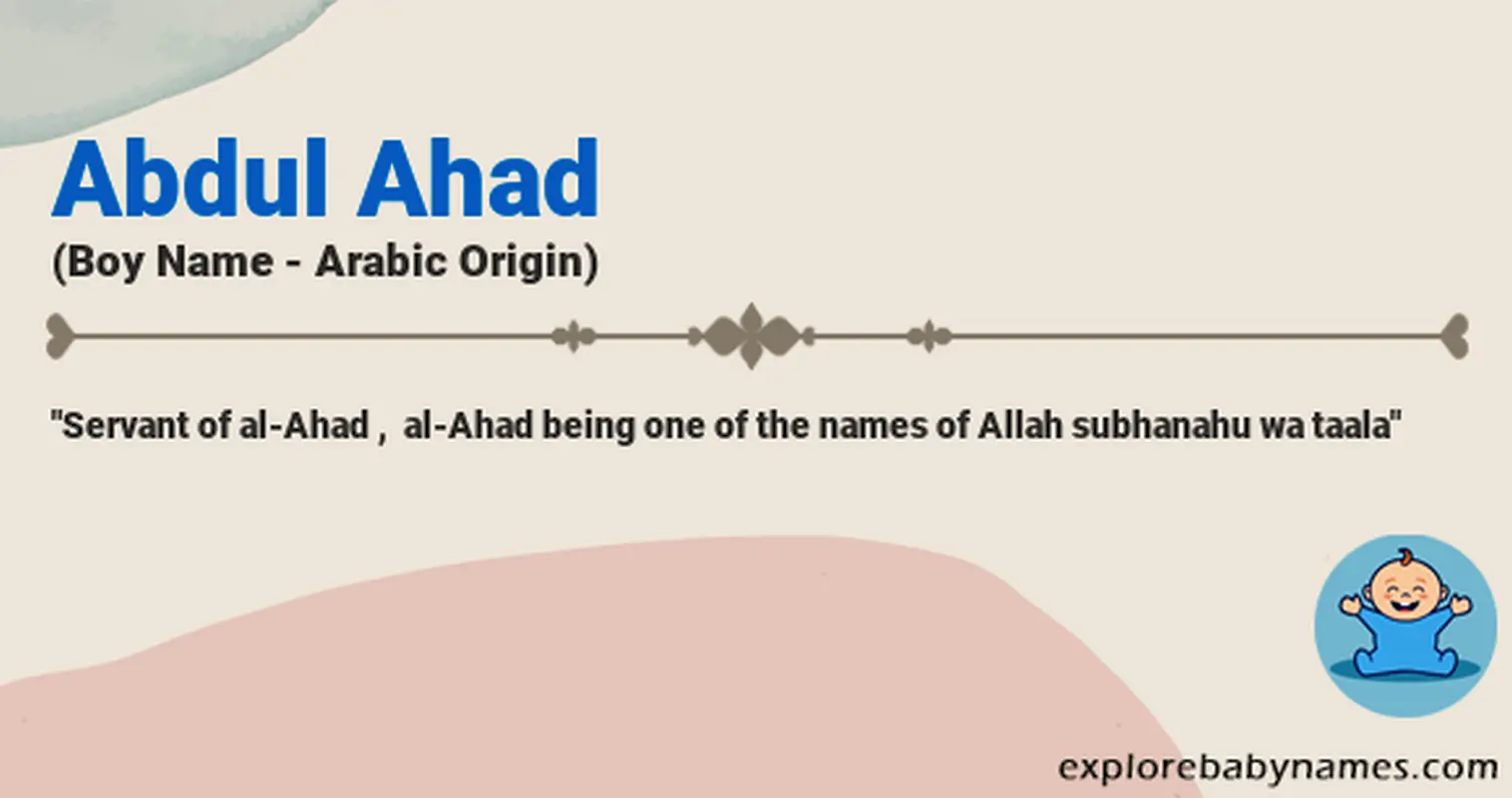 Meaning of Abdul Ahad