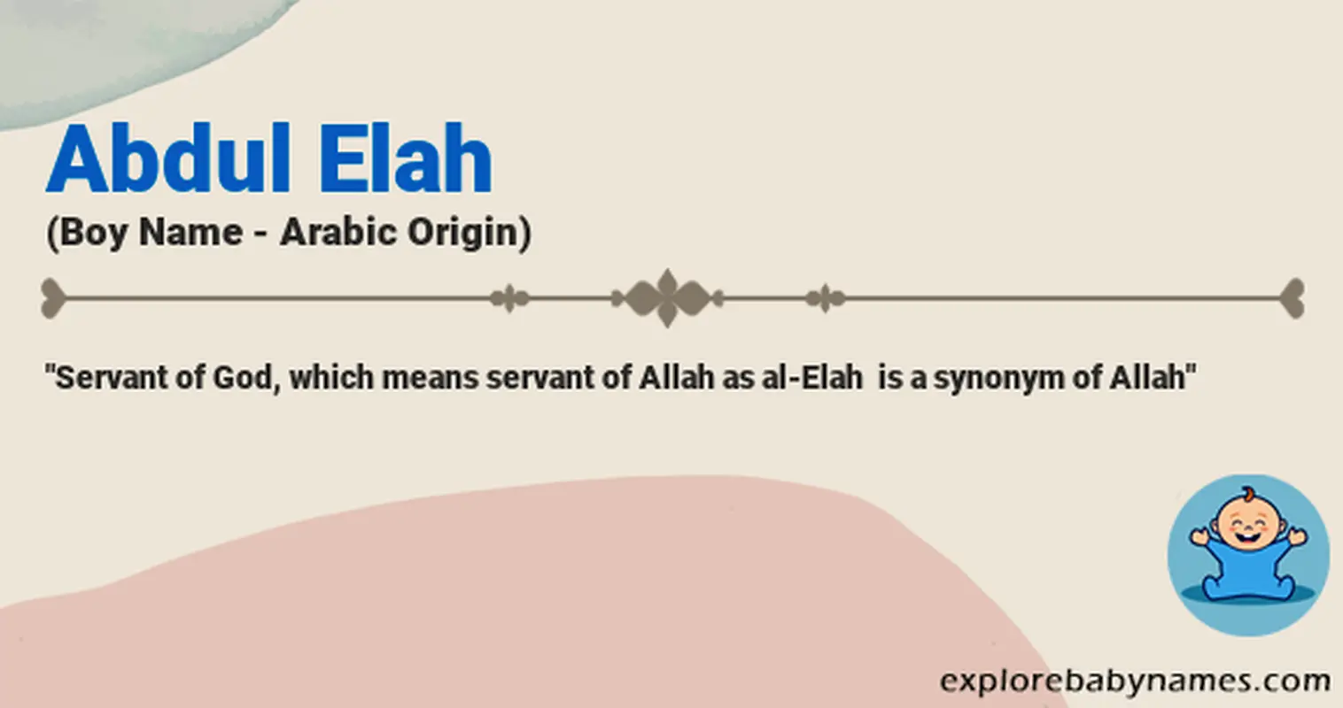 Meaning of Abdul Elah