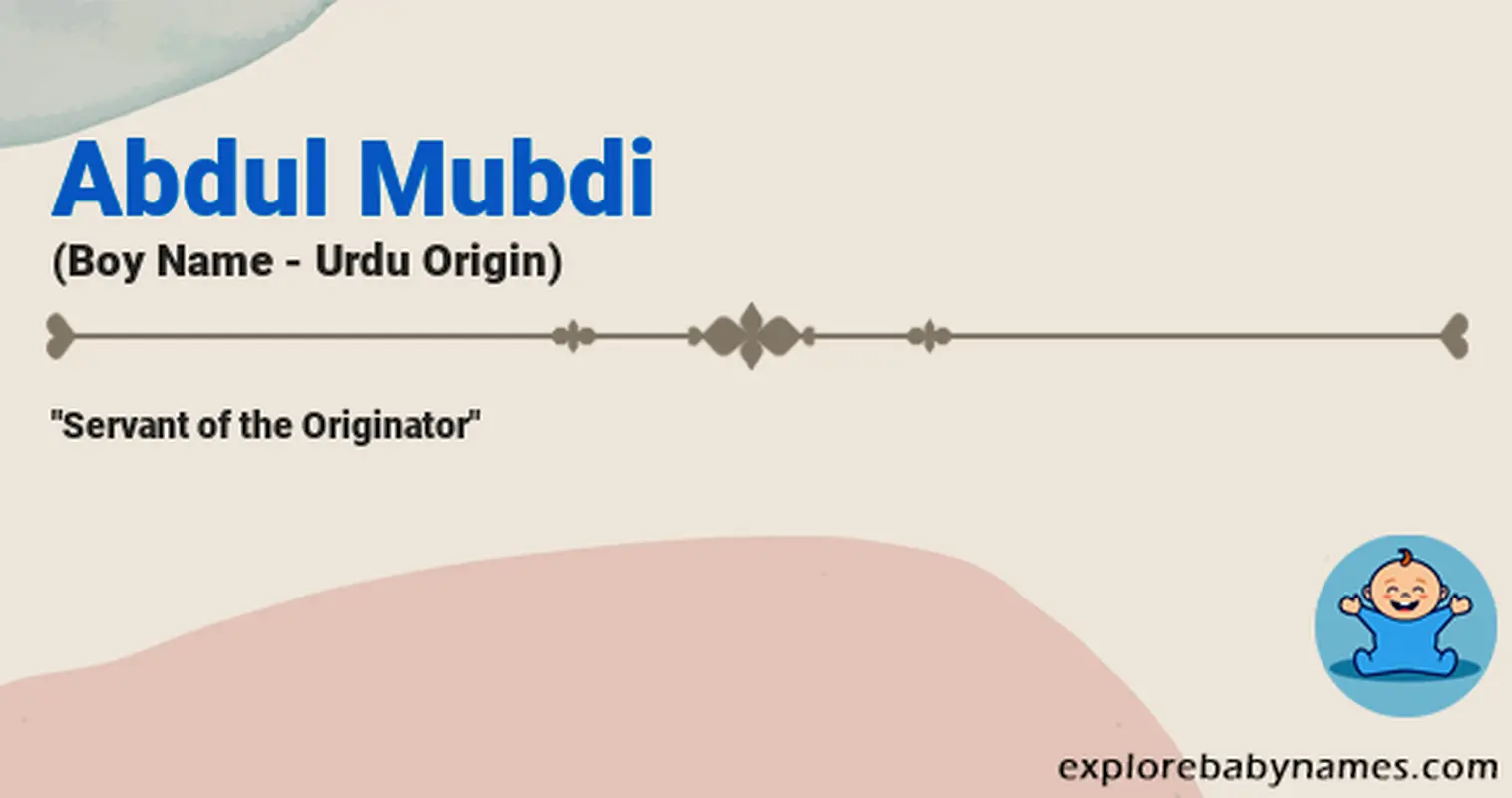 Meaning of Abdul Mubdi