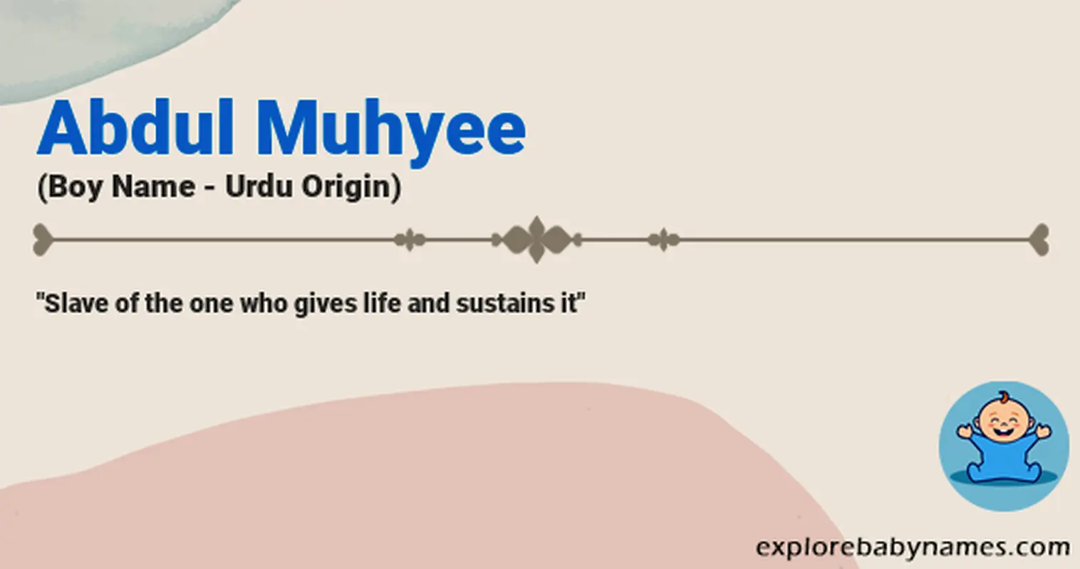 Meaning of Abdul Muhyee