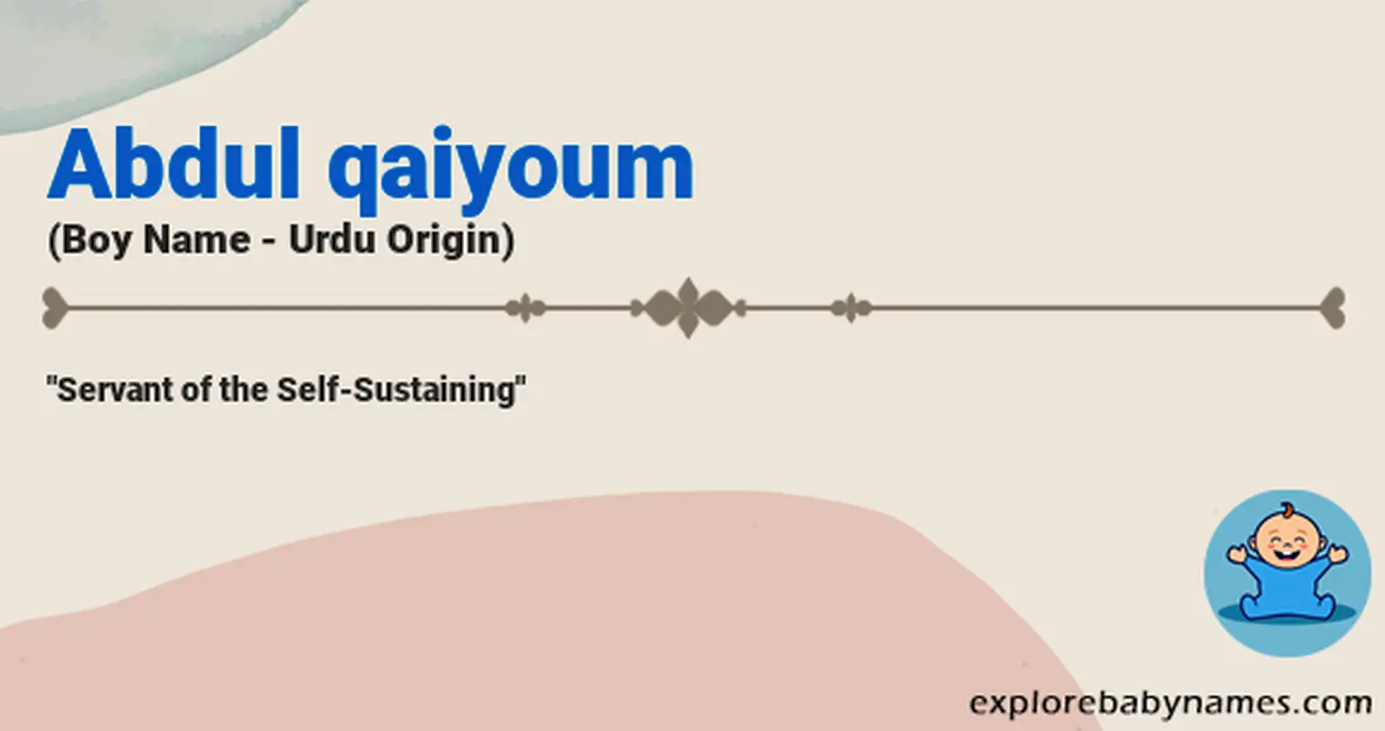 Meaning of Abdul qaiyoum