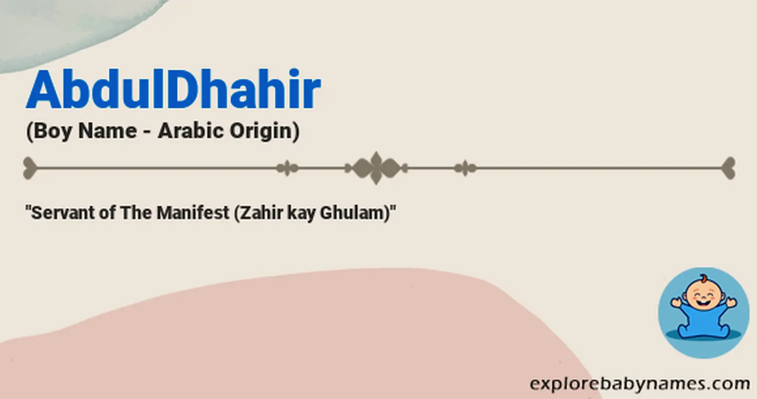 Meaning of AbdulDhahir