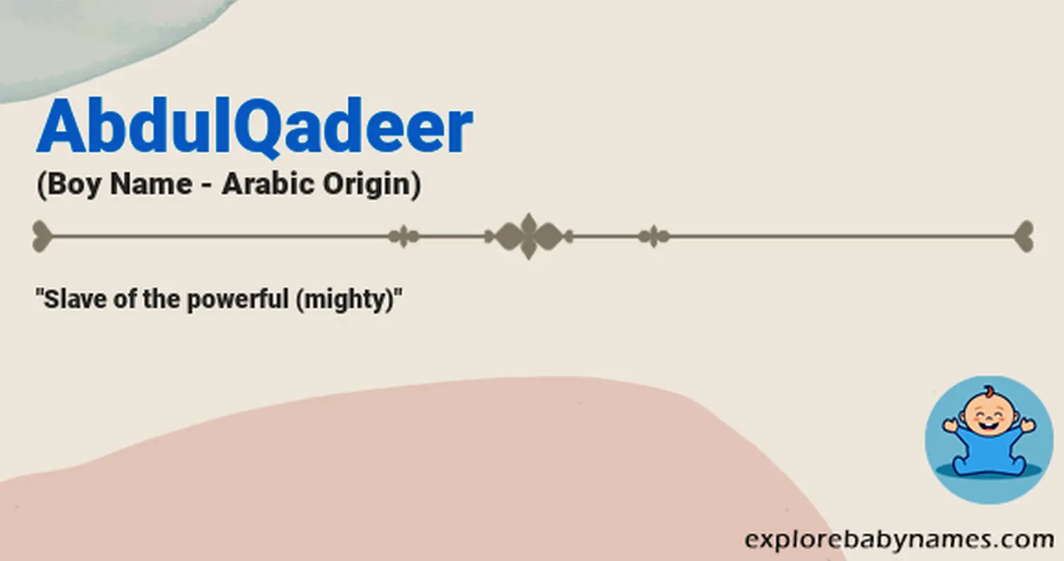 Meaning of AbdulQadeer