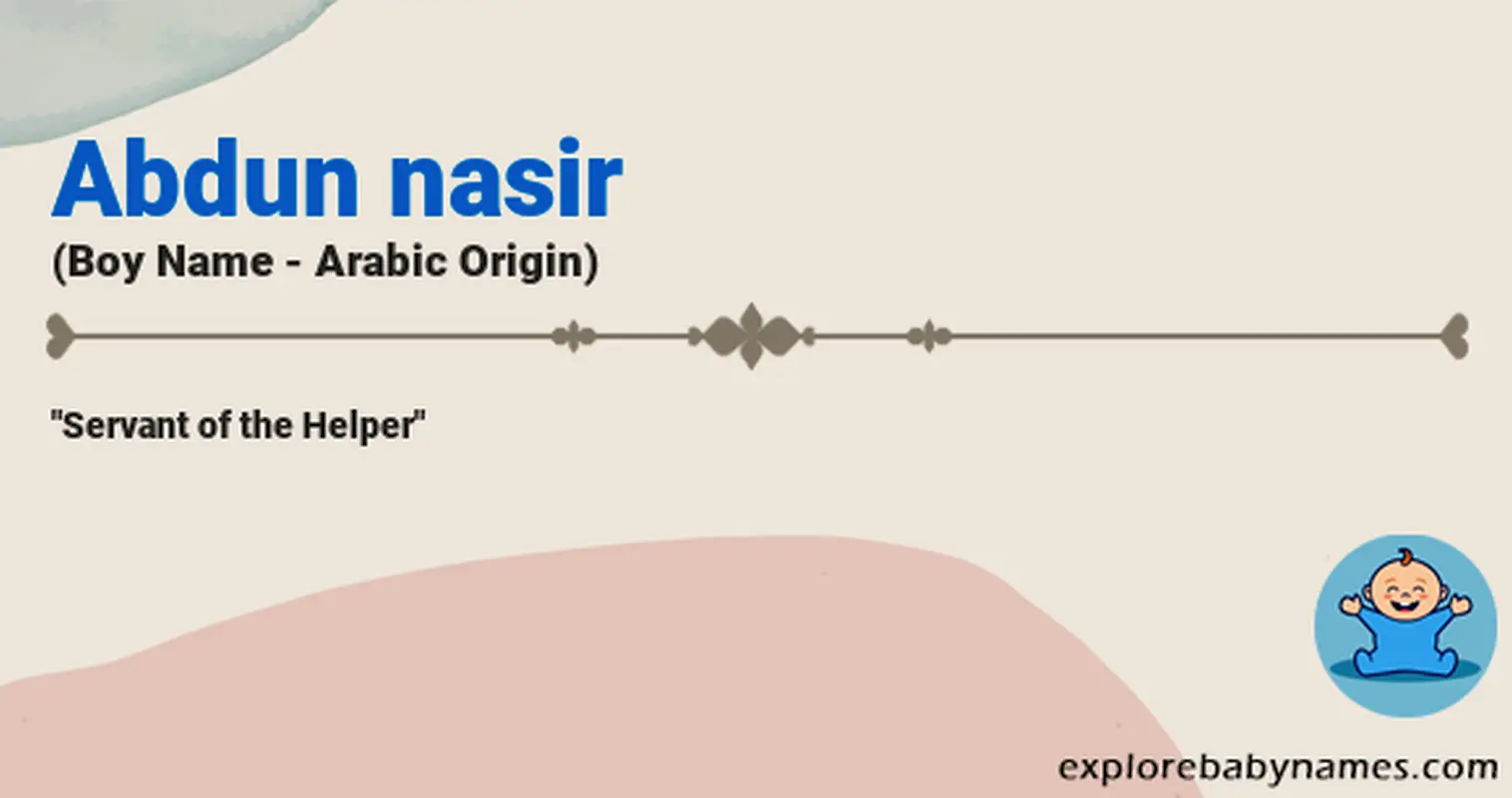 Meaning of Abdun nasir