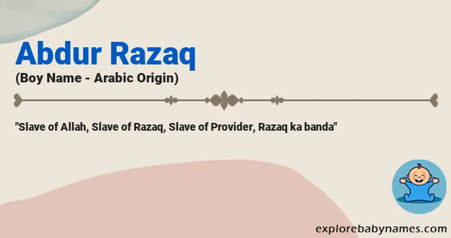 Meaning of Abdur Razaq