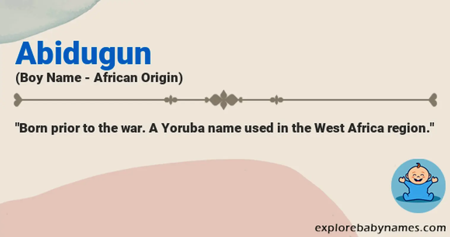 Meaning of Abidugun