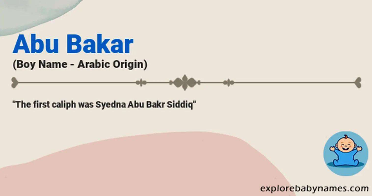 Meaning of Abu Bakar