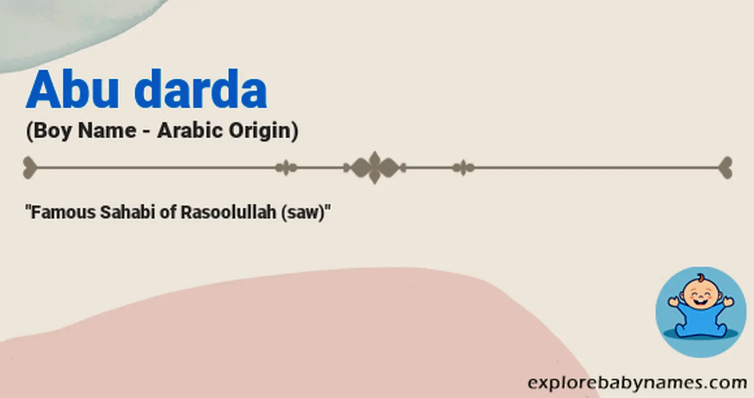 Meaning of Abu darda