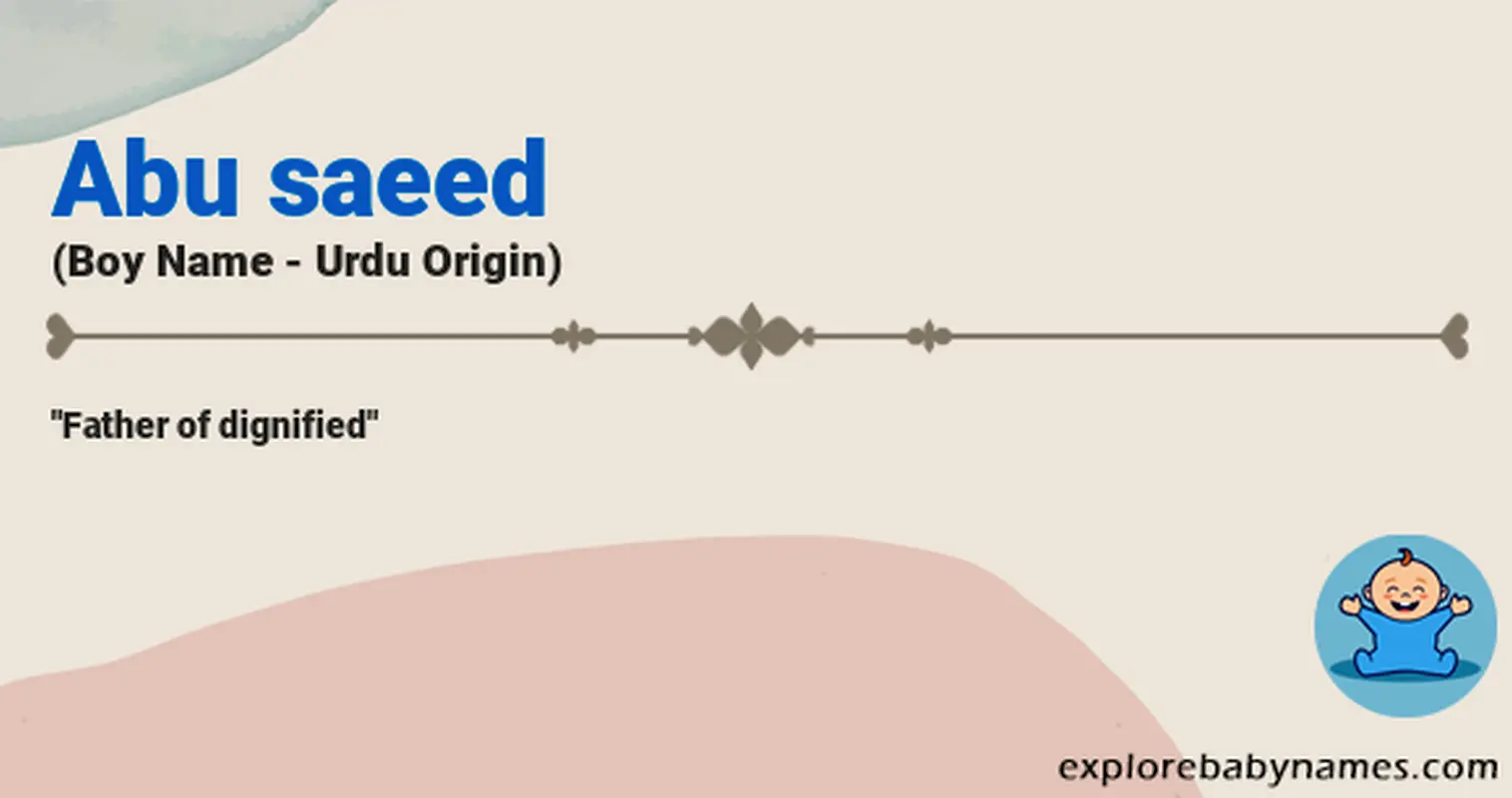 Meaning of Abu saeed
