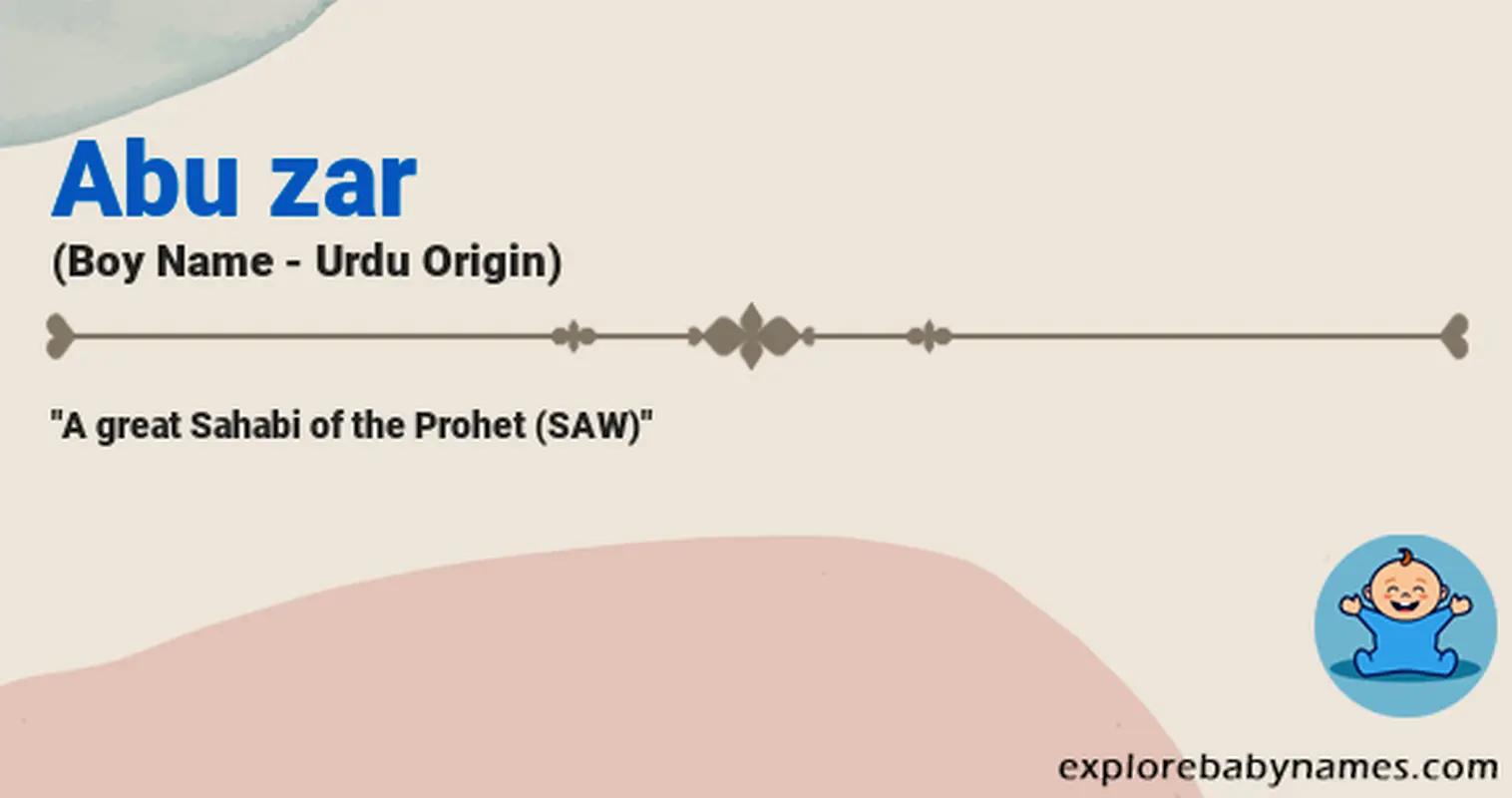 Meaning of Abu zar
