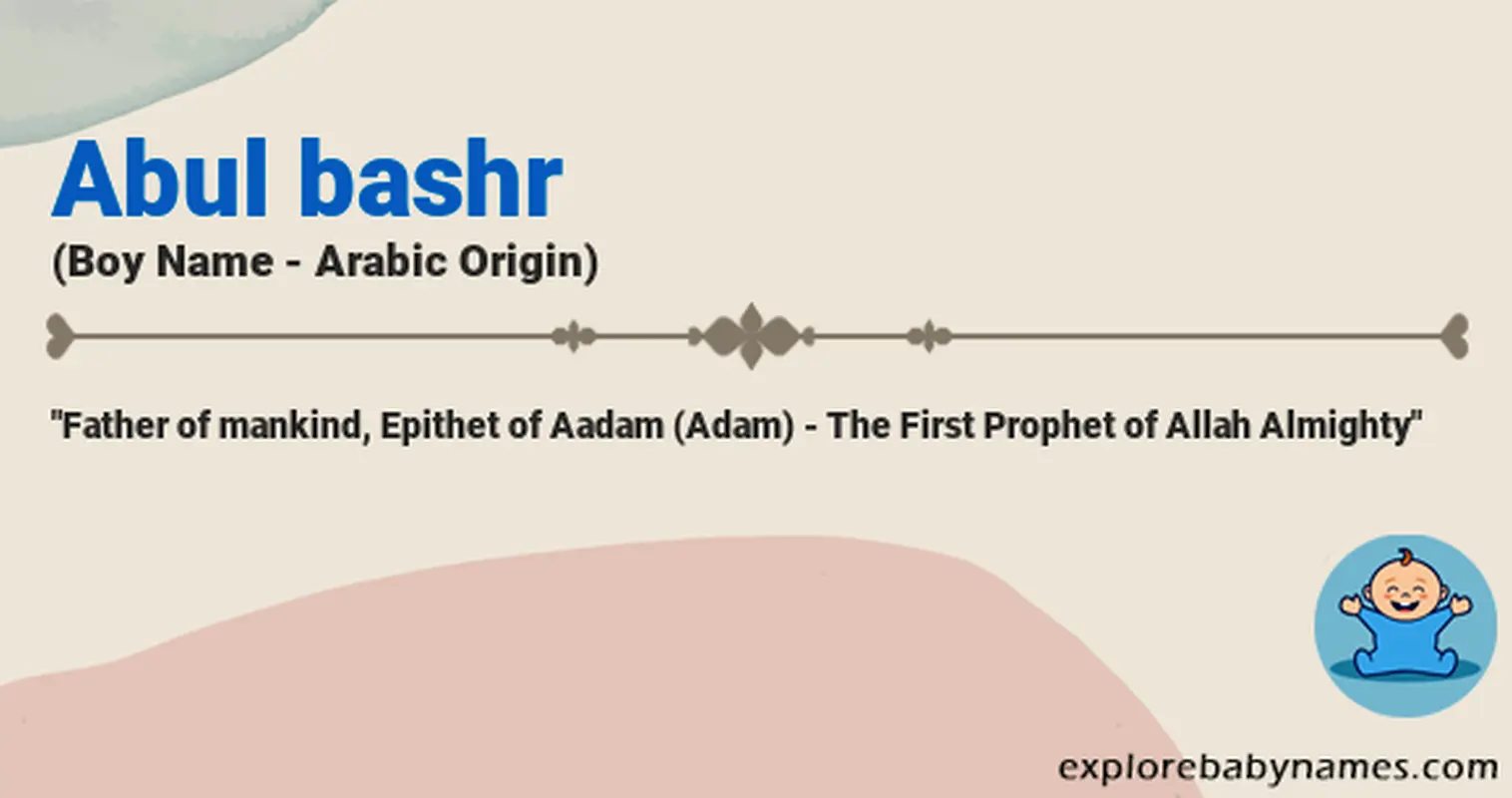 Meaning of Abul bashr