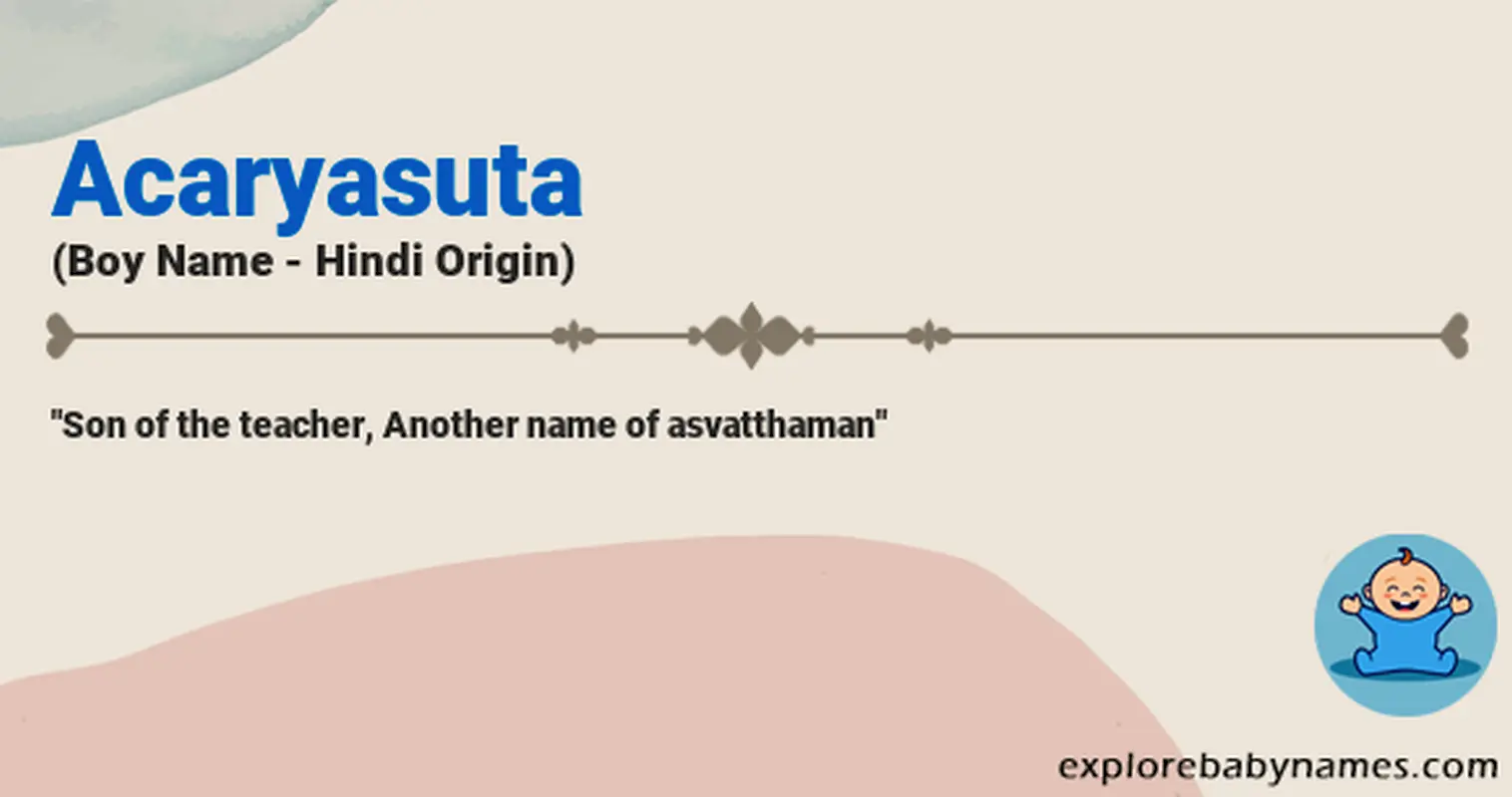 Meaning of Acaryasuta
