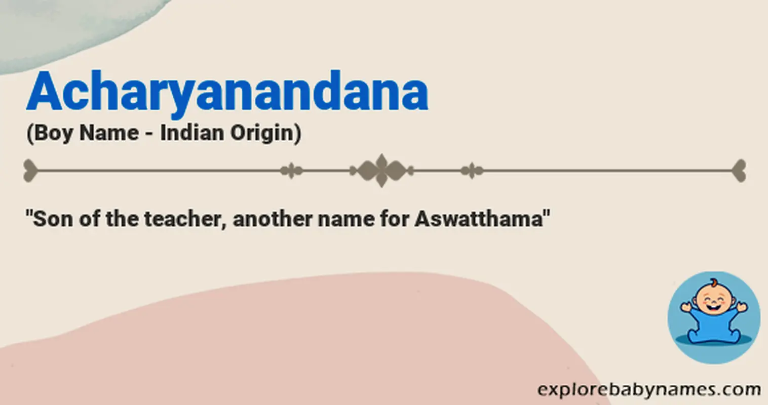 Meaning of Acharyanandana