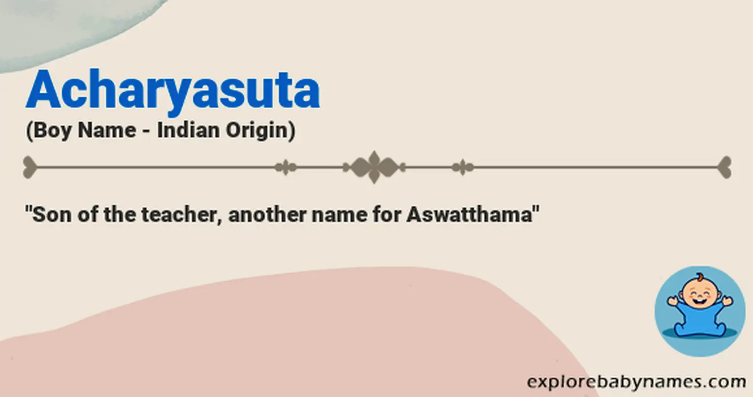 Meaning of Acharyasuta