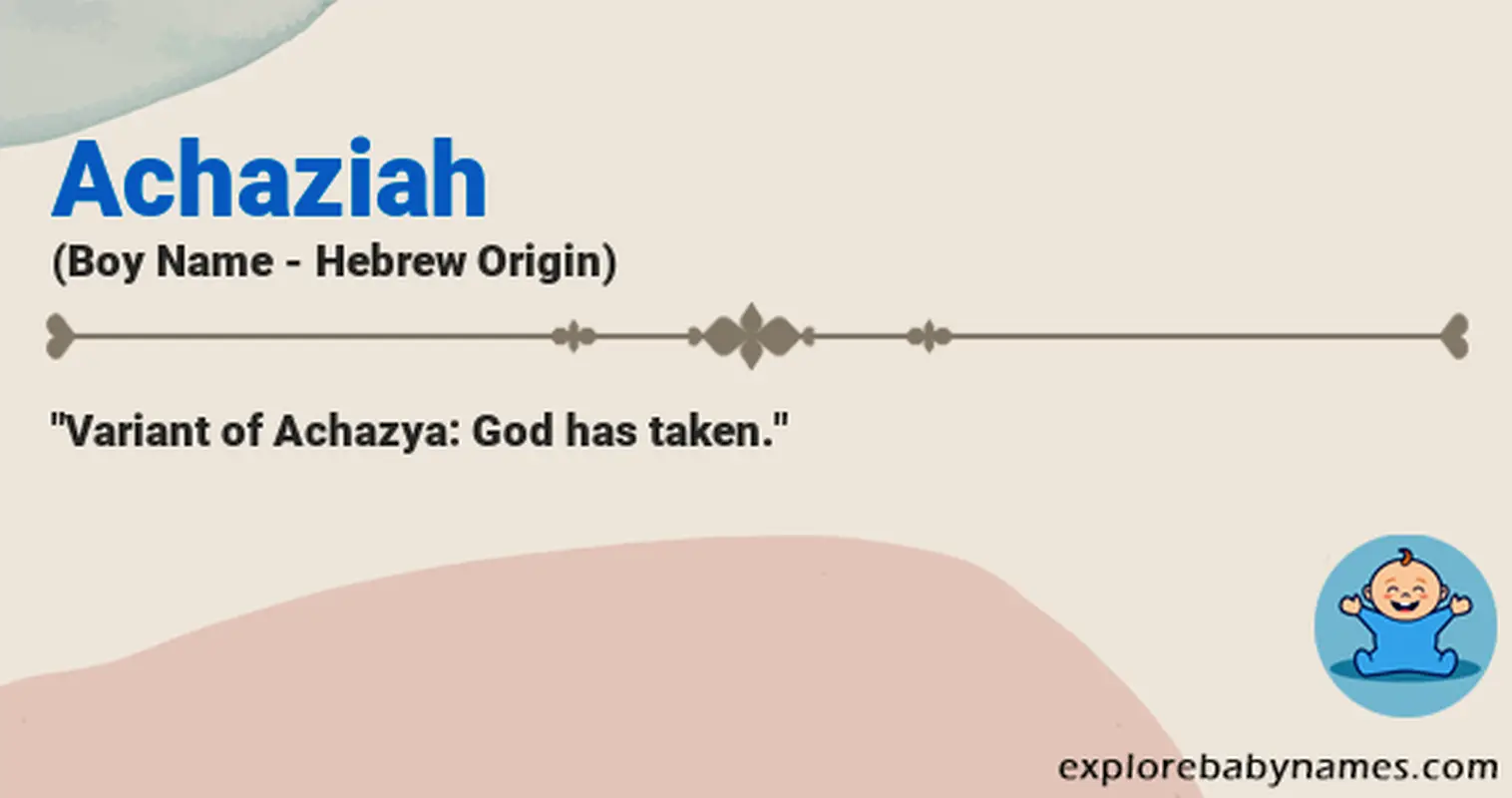 Meaning of Achaziah