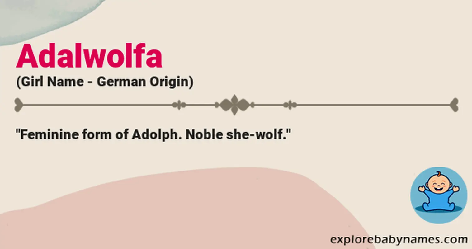 Meaning of Adalwolfa