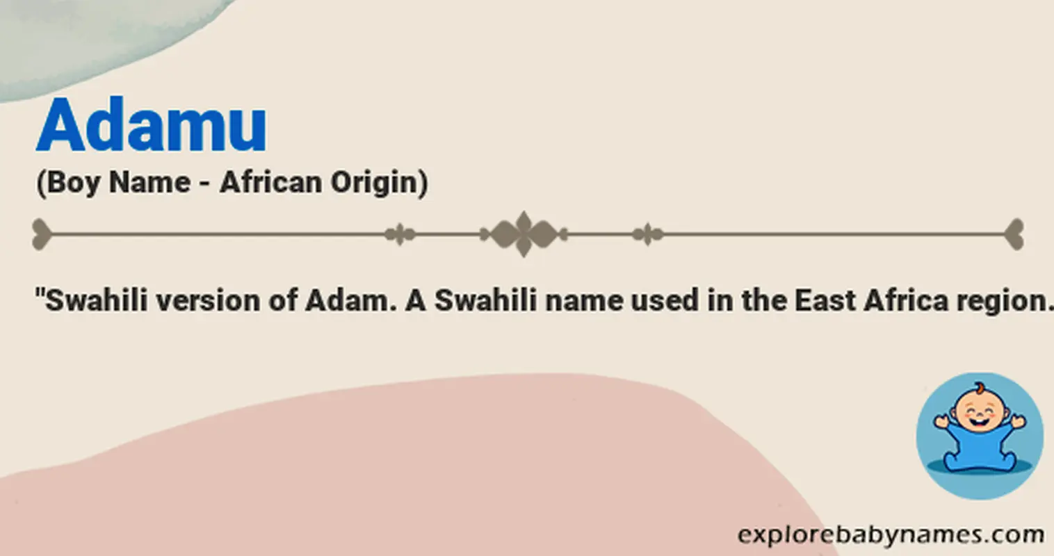Meaning of Adamu