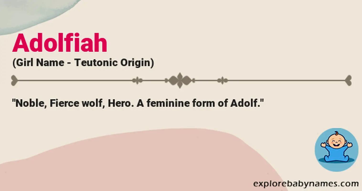 Meaning of Adolfiah