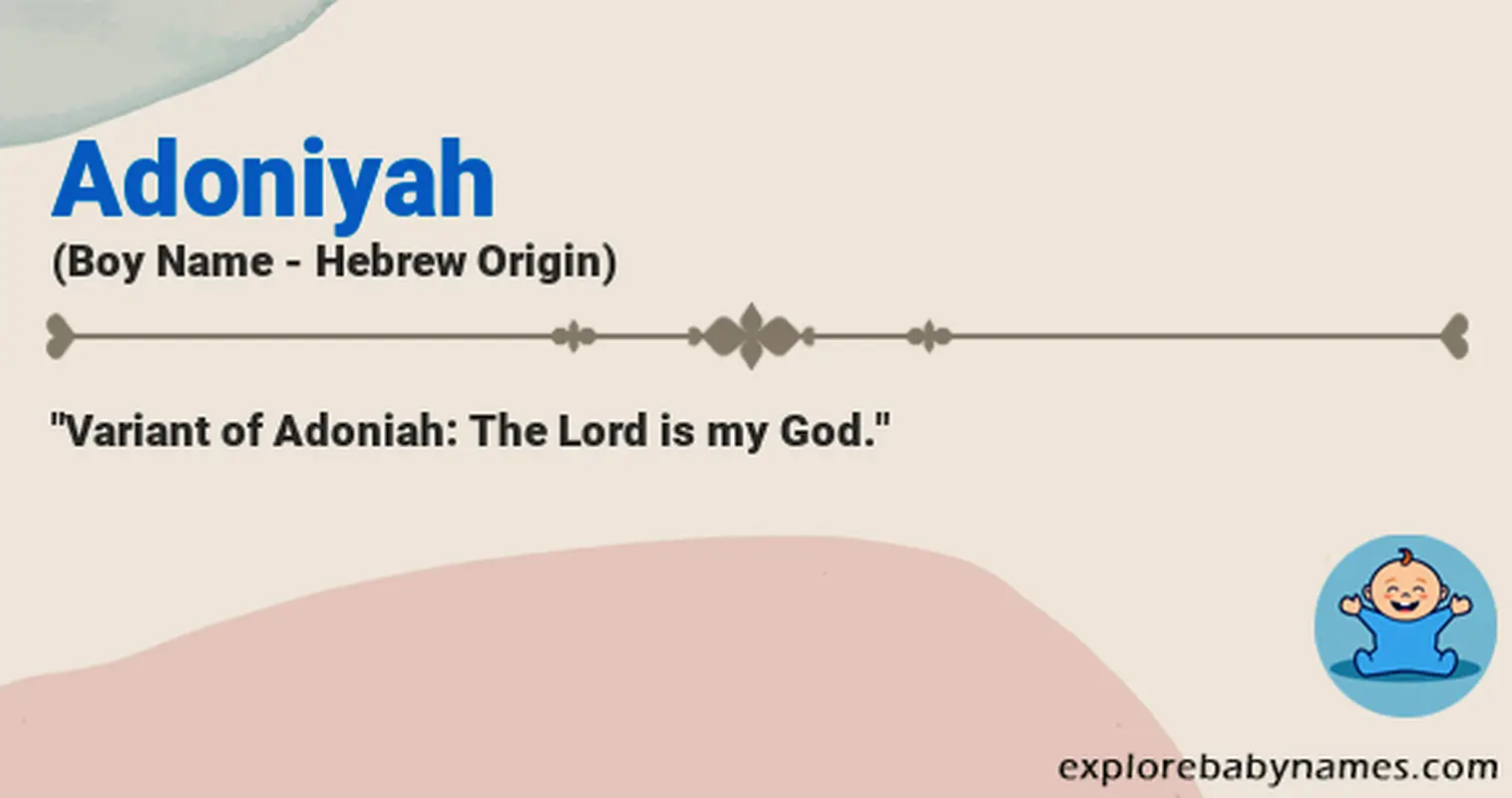 Meaning of Adoniyah