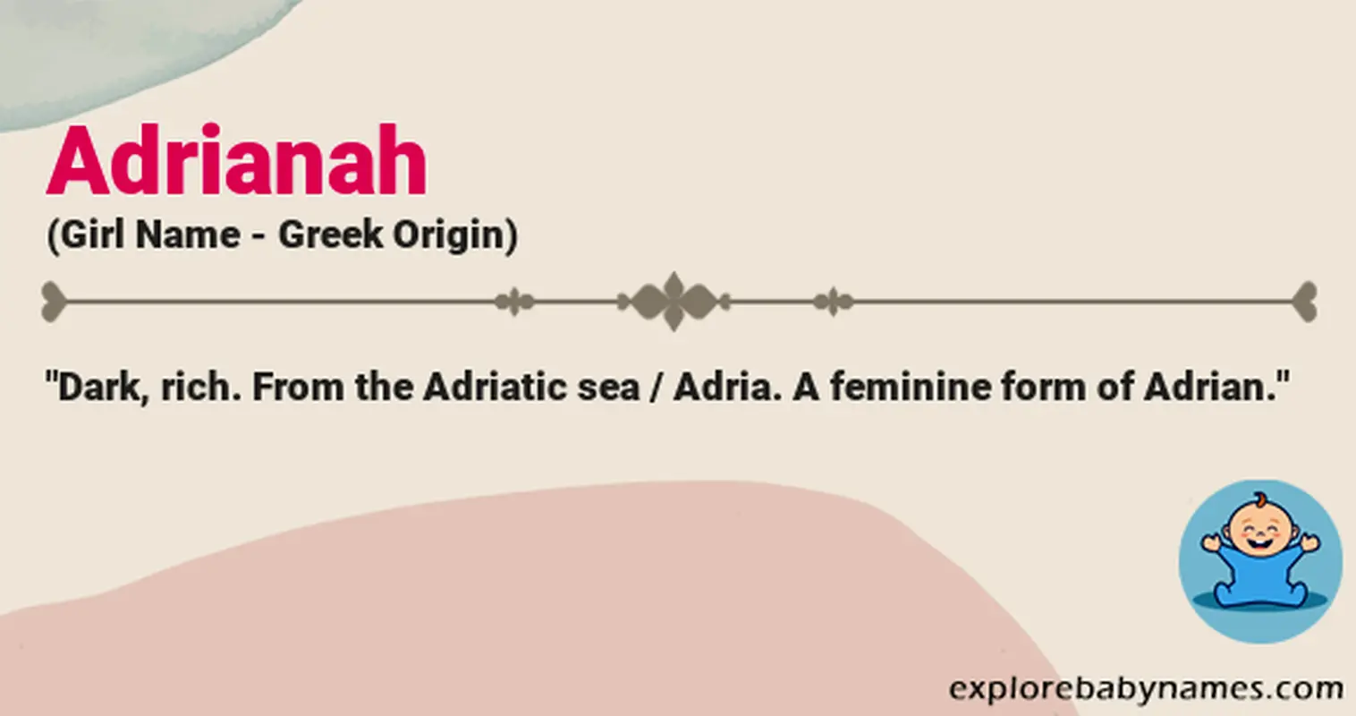 Meaning of Adrianah