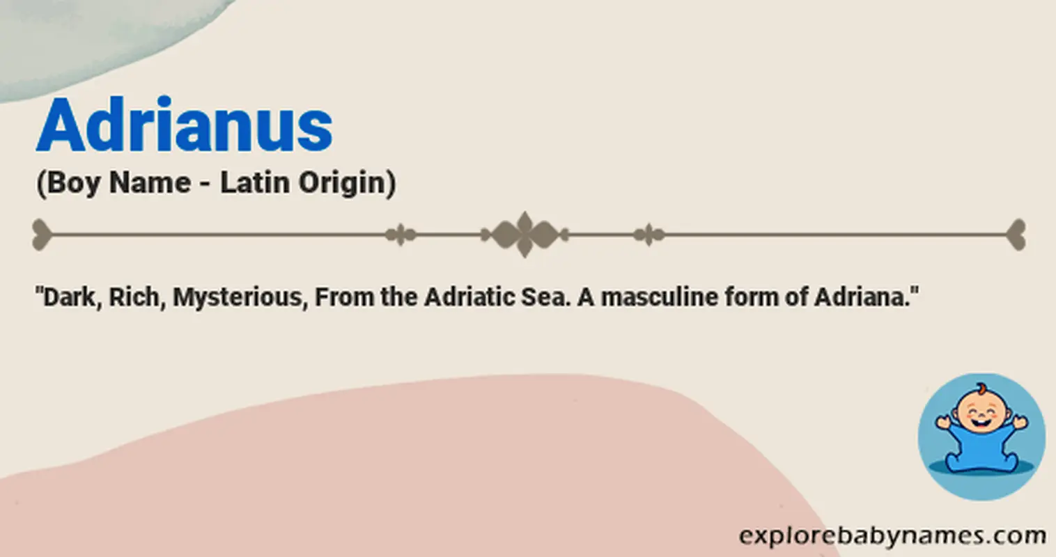 Meaning of Adrianus