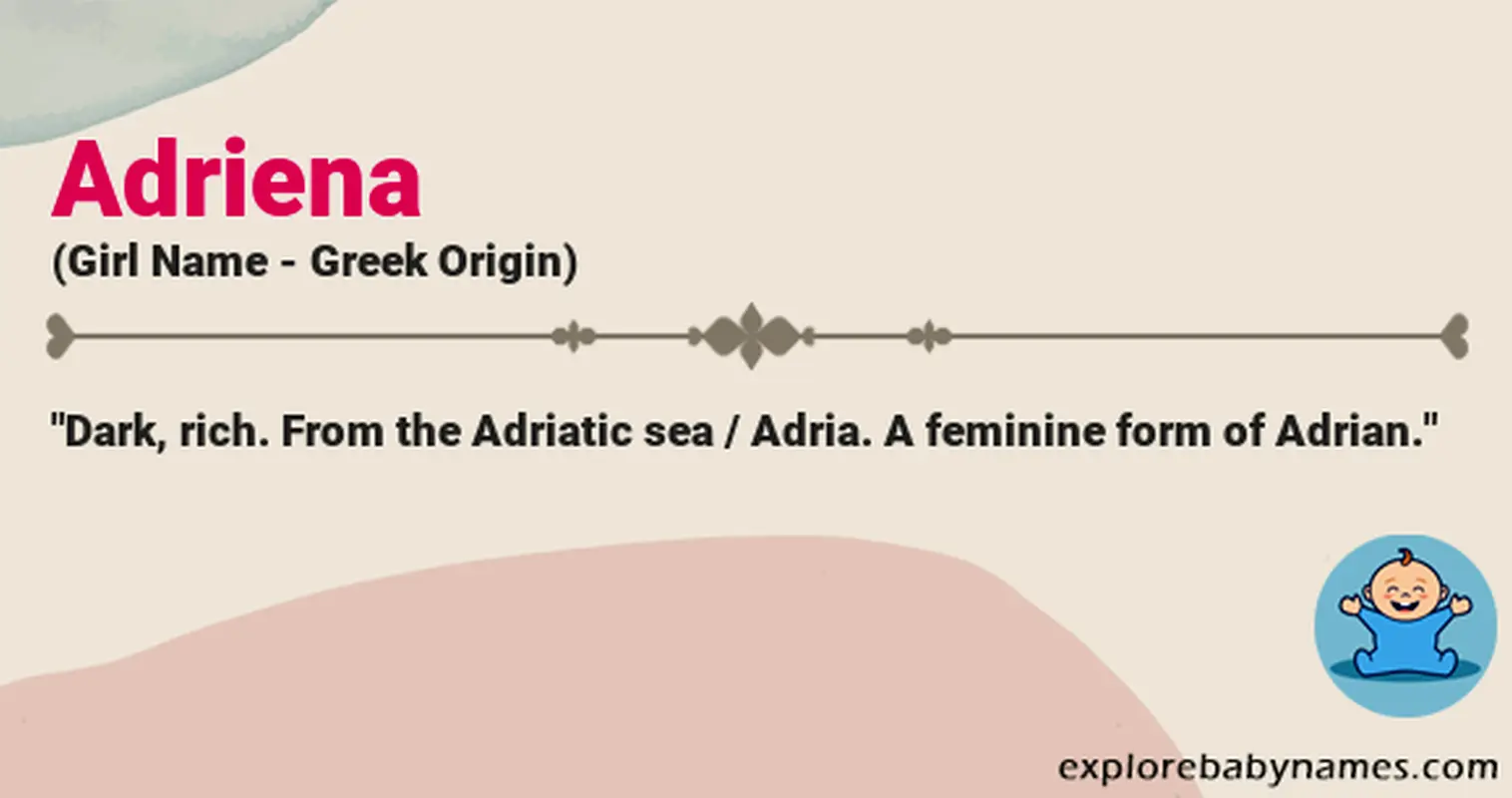 Meaning of Adriena