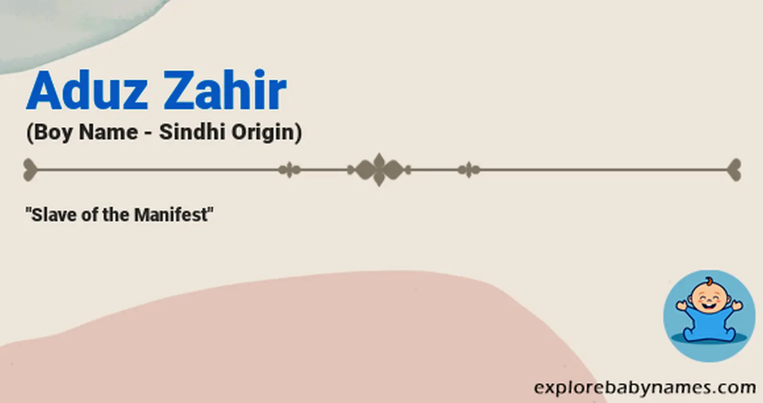 Meaning of Aduz Zahir