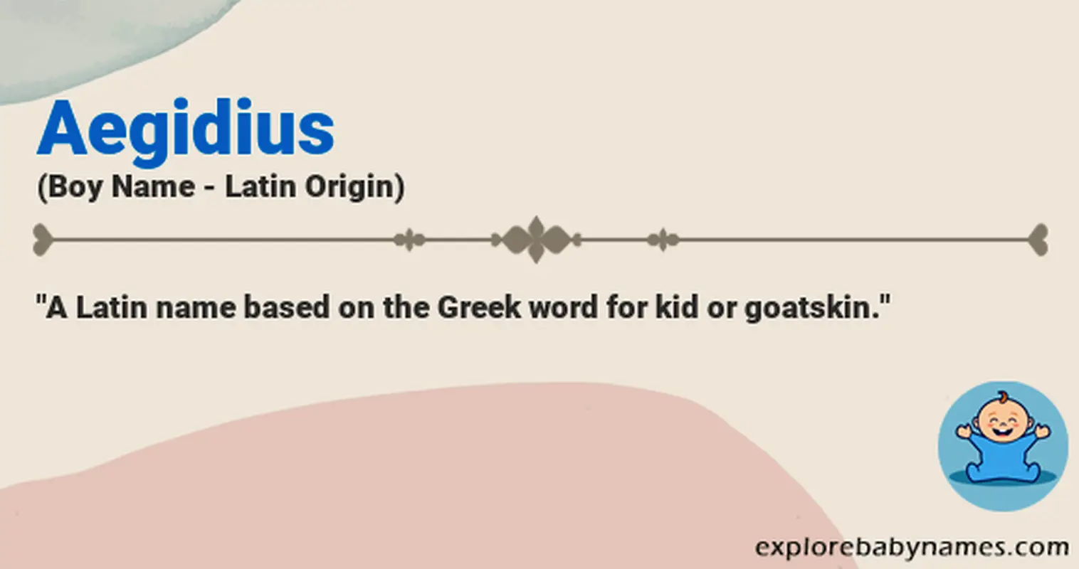 Meaning of Aegidius