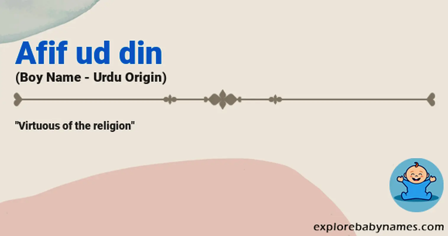 Meaning of Afif ud din