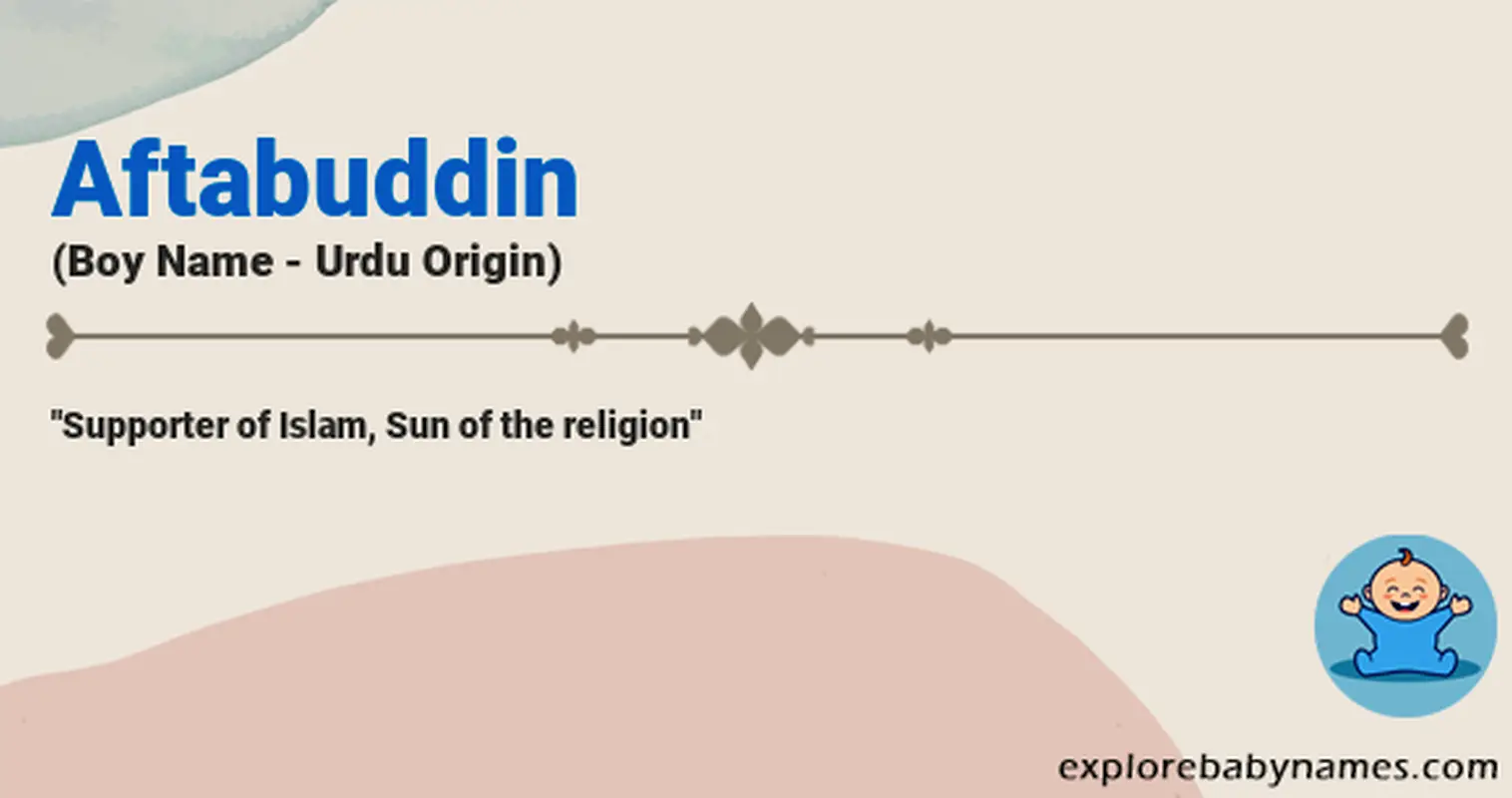 Meaning of Aftabuddin
