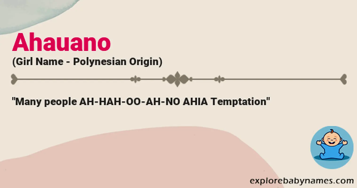 Meaning of Ahauano