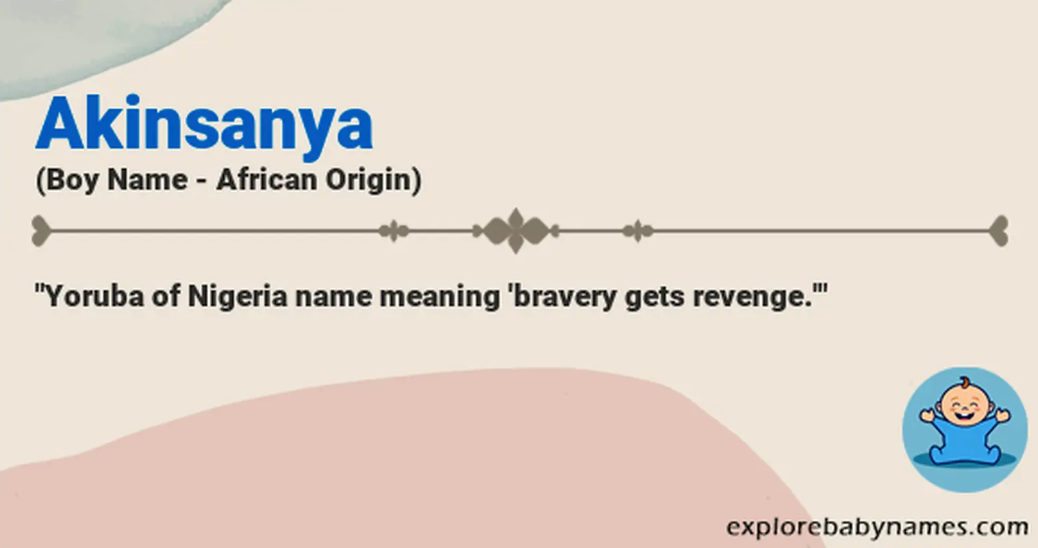 Meaning of Akinsanya