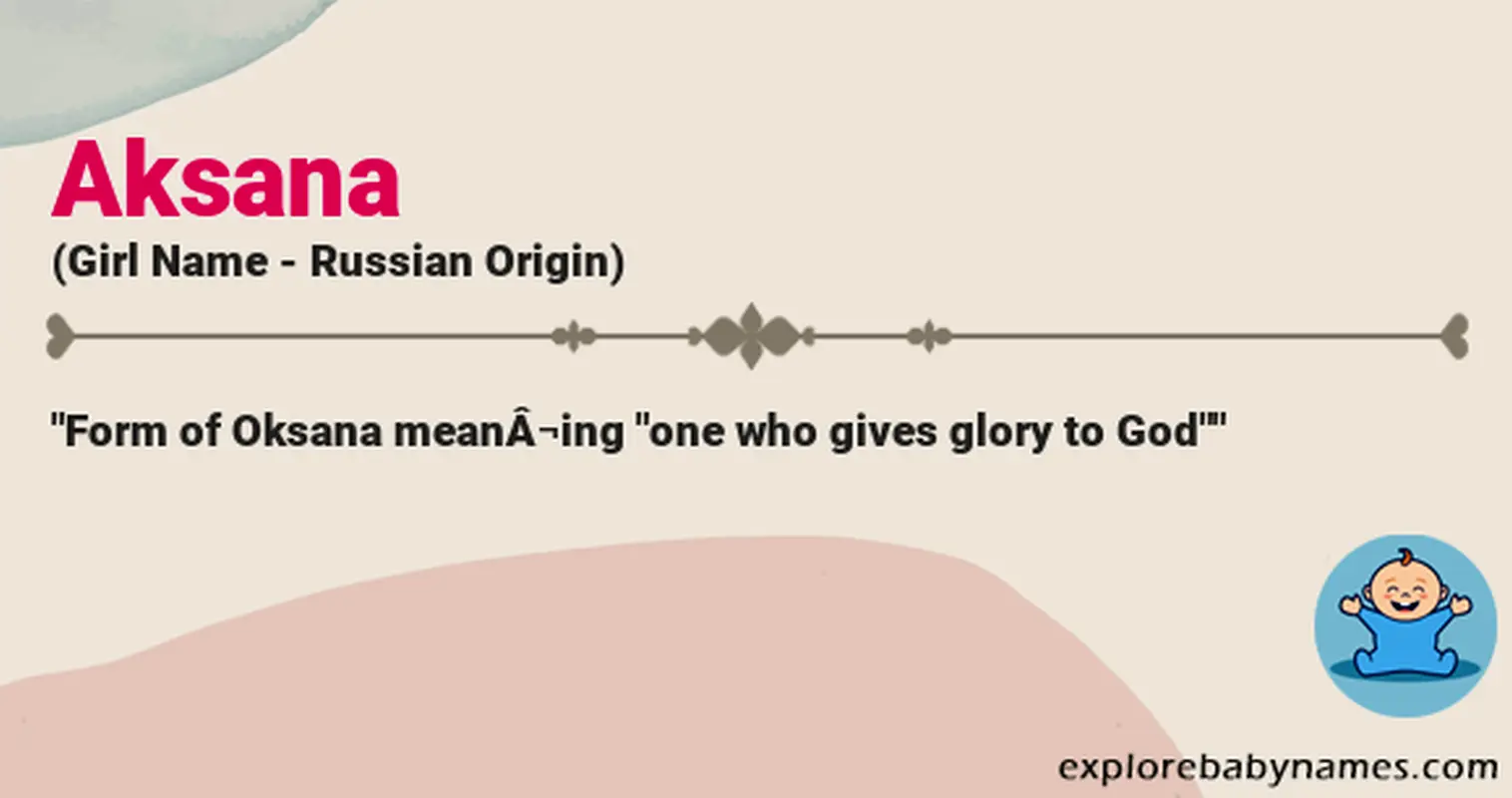 Meaning of Aksana