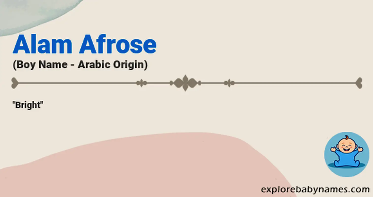 Meaning of Alam Afrose