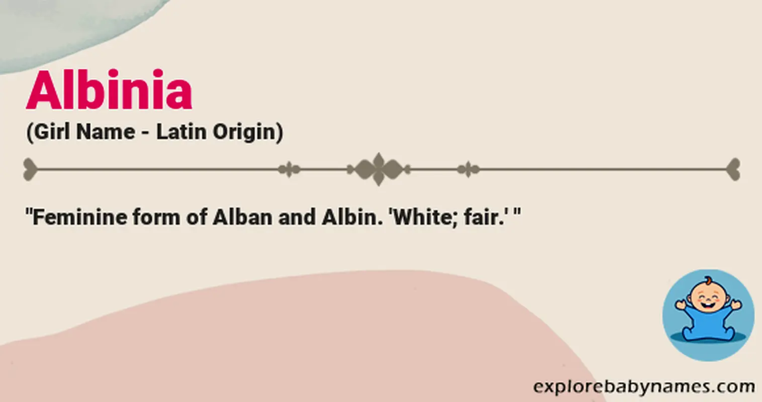 Meaning of Albinia