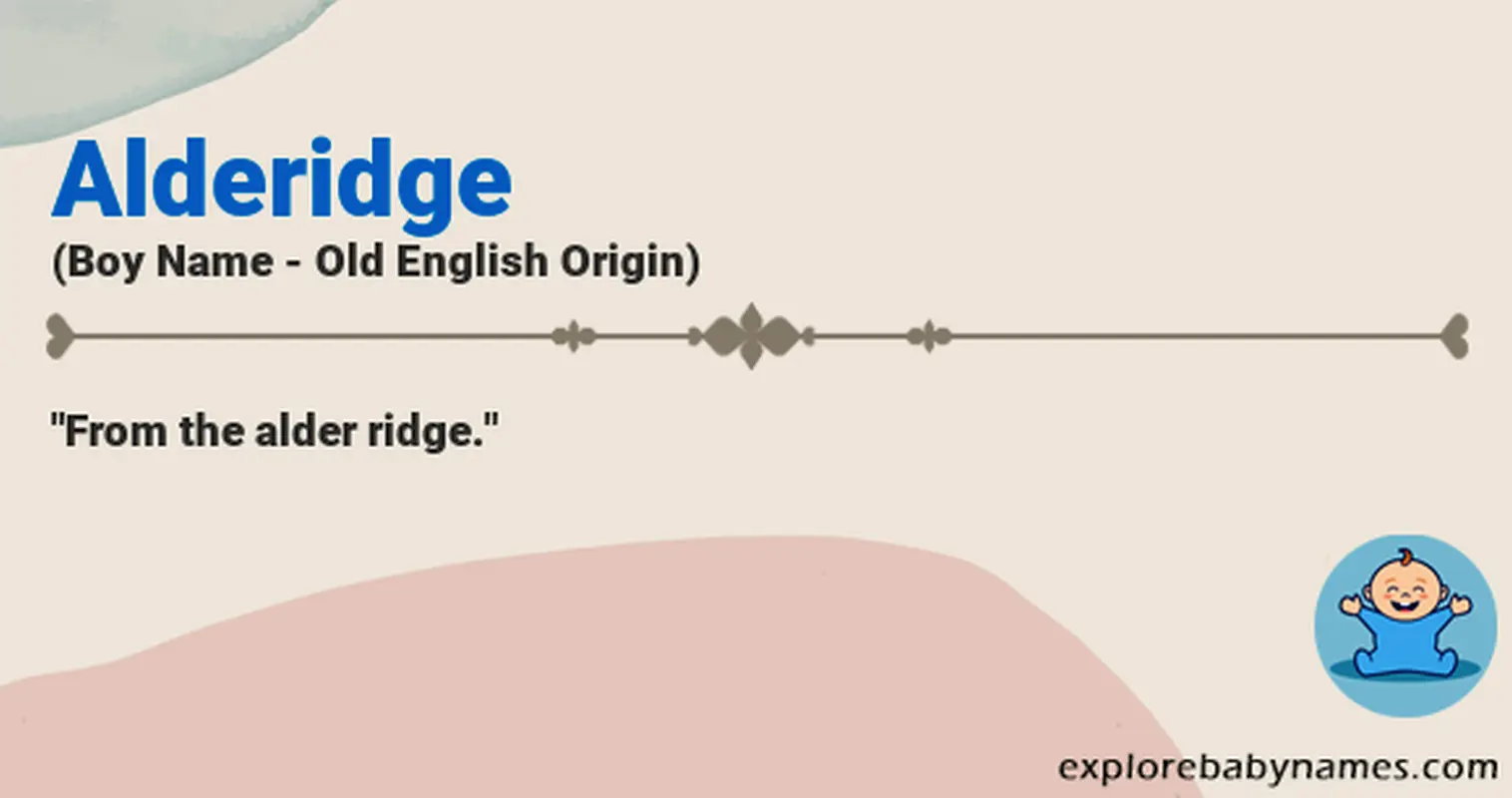 Meaning of Alderidge