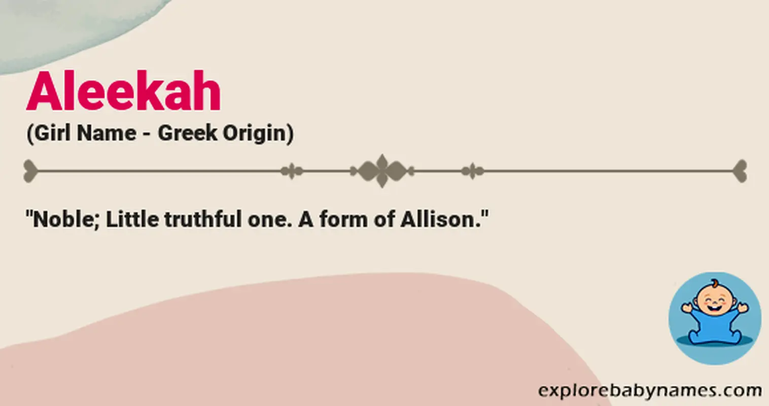 Meaning of Aleekah