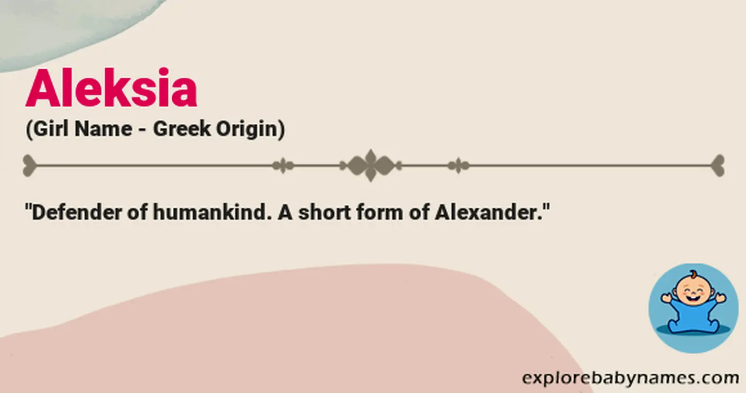 Meaning of Aleksia