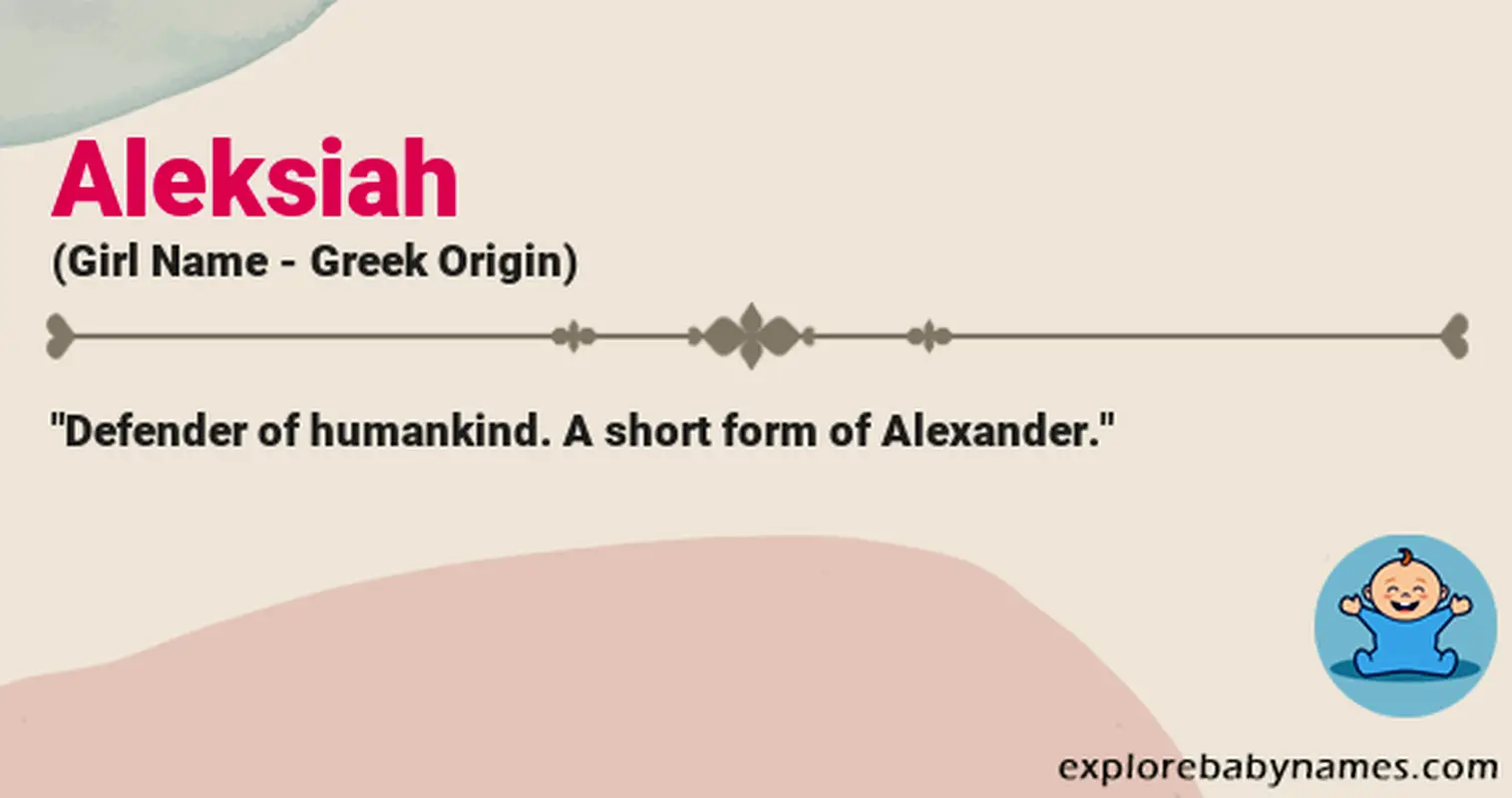 Meaning of Aleksiah