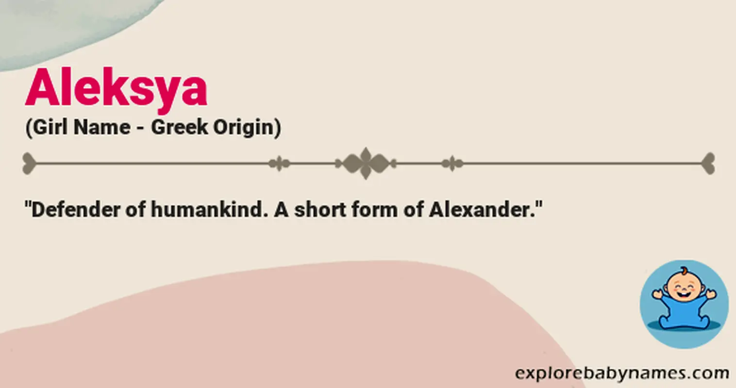 Meaning of Aleksya