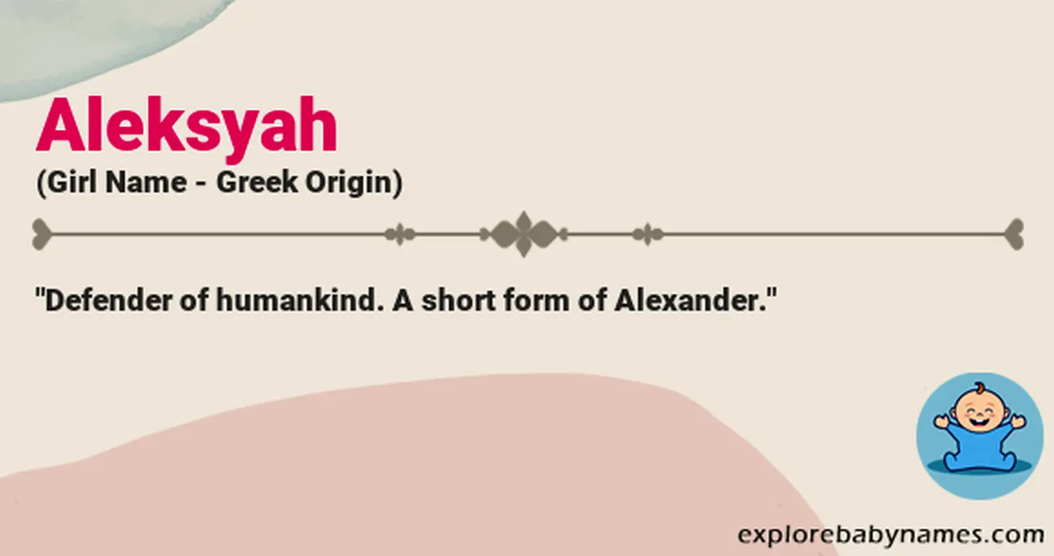 Meaning of Aleksyah