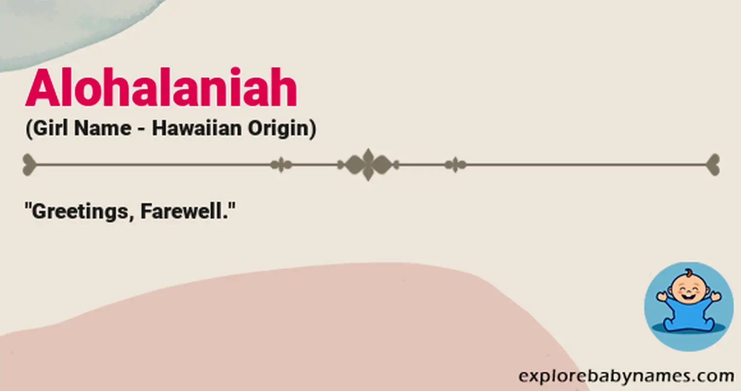 Meaning of Alohalaniah
