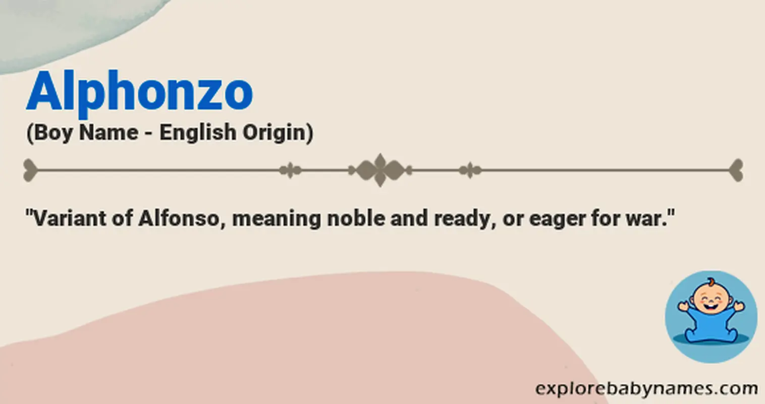 Meaning of Alphonzo