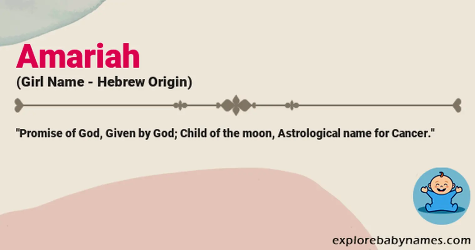 Meaning of Amariah