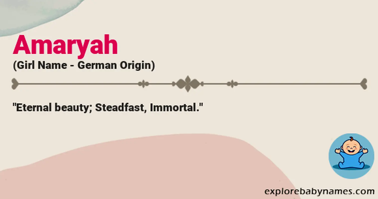 Meaning of Amaryah