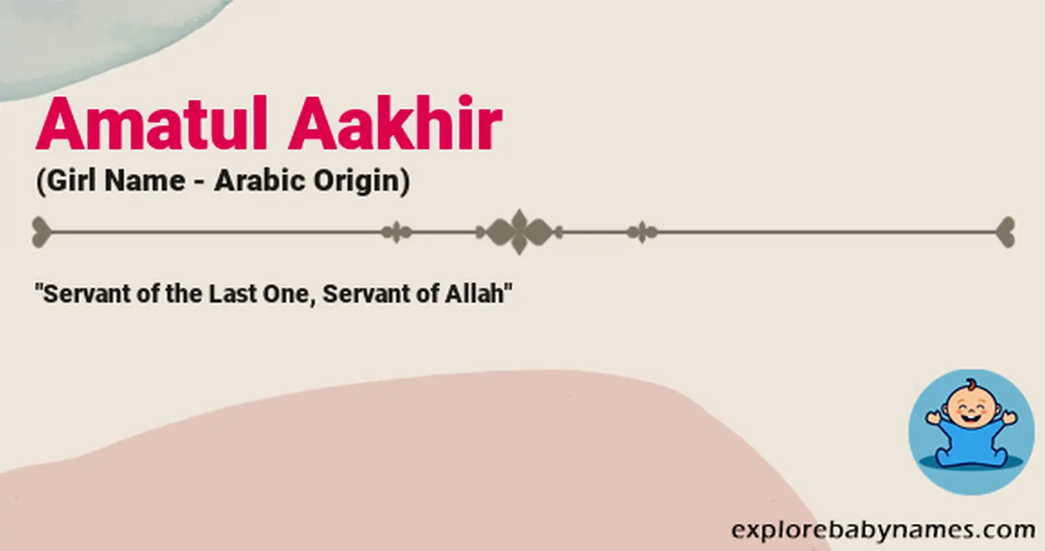 Meaning of Amatul Aakhir